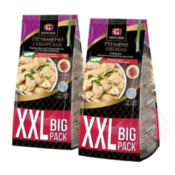Pelmeni XXL s hov&auml;dzim a bravčov&yacute;m m&auml;som