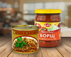 Konzervovaná zelenina, polievky, adjika