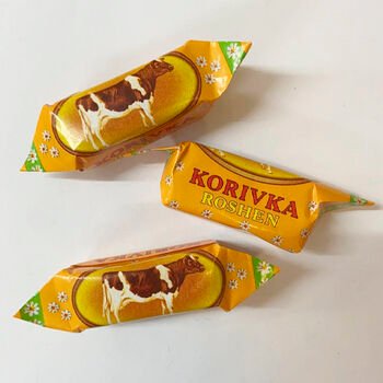 Cukr&iacute;ky mliečne &ldquo;Korovka&rdquo;