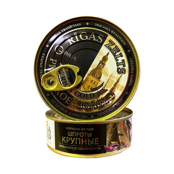 &Scaron;proty v oleji XXL Riga Gold