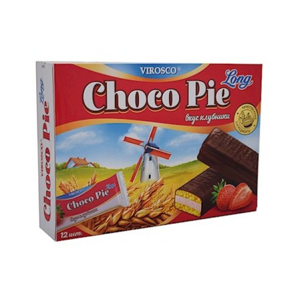 Kekse Choco-Pie jahody