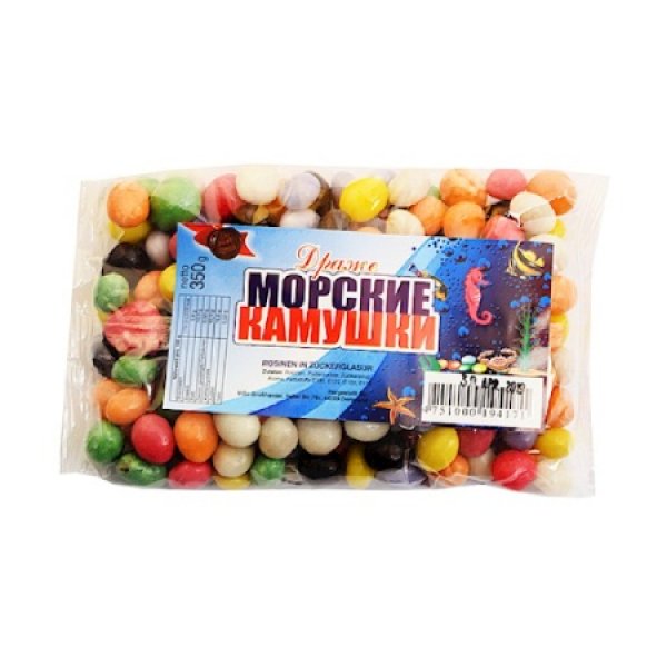Dražé Morské kamienky s hrozienkami
